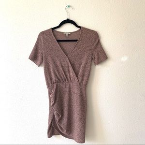 Zara Trafaluc Knit Dress S | Ruched - Pink